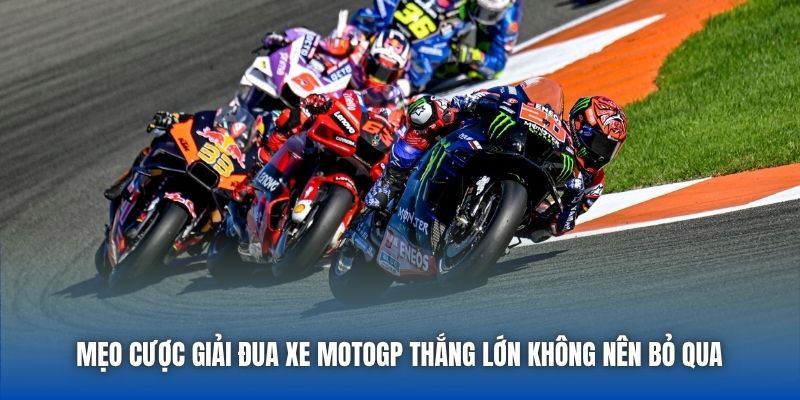 Mẹo Cược Giải Đua Xe MotoGP Thắng Lớn Không Nên Bỏ Qua